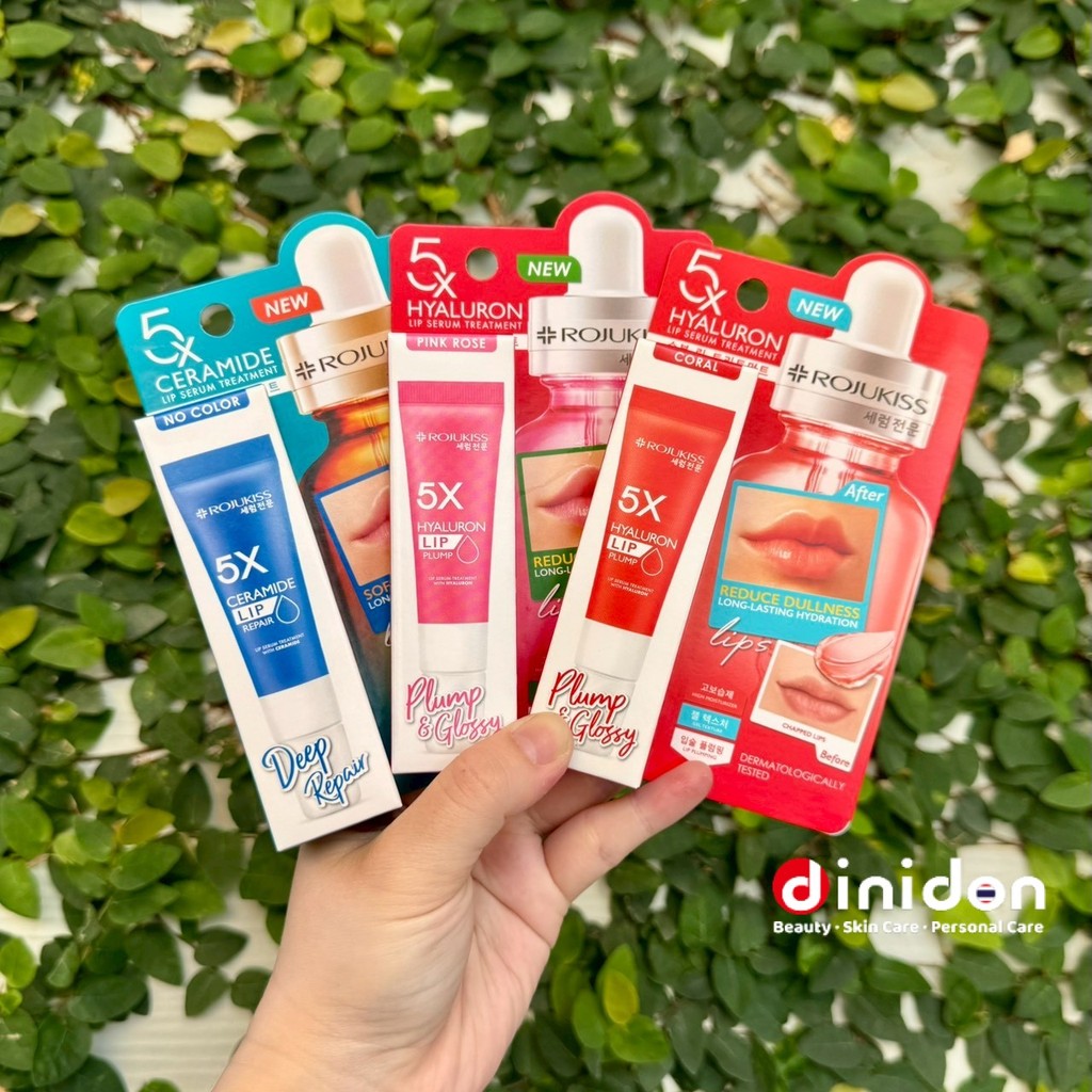 ((dinidon Shop)) Rojukiss 5X Hya Lip Serum Treatment 10 Ml. ลิปเซรั่ม บำรุงริมฝีปาก