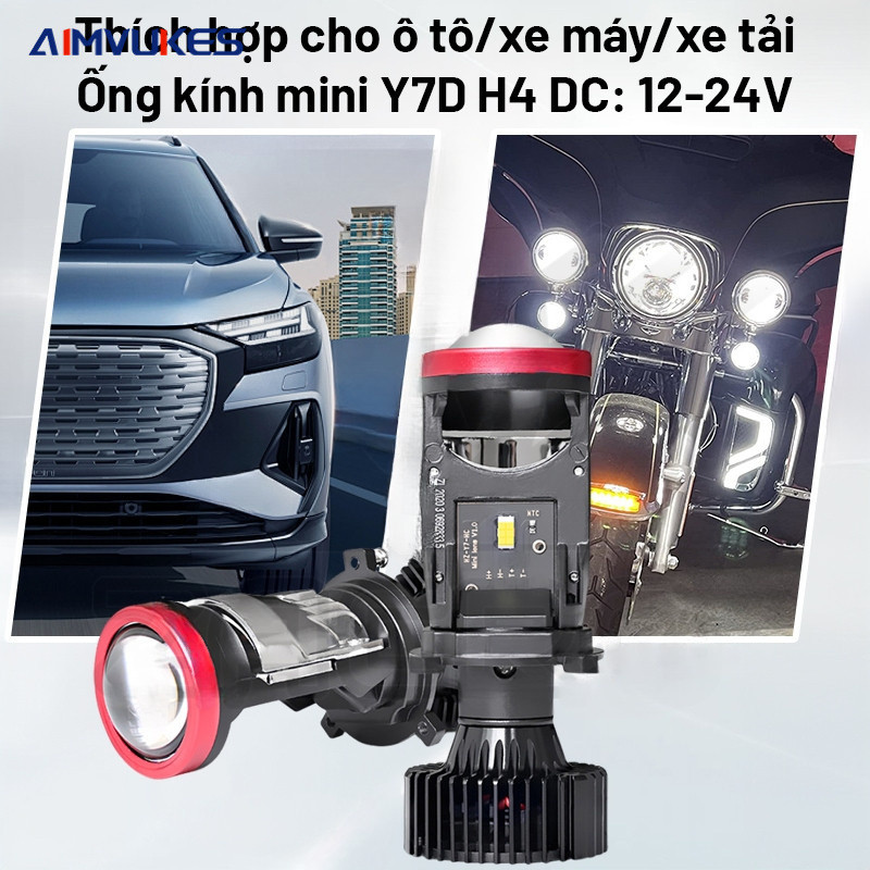 ไฟ LED มอเตอร์ไซค์ ZACRO ไฟมอเตอร์ไซค์ Y7D สว่างและทนทานยิ่งขึ้น / ไฟ LED T9 Pro-2025 สําหรับรุ่น H4