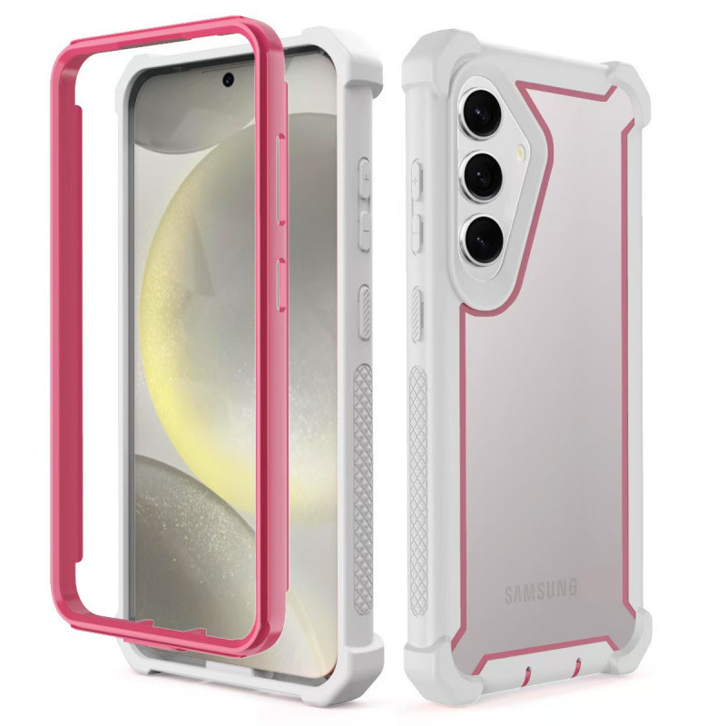 SAMSUNG สําหรับSamsung S26 Ultra Plus S25 FE Edge S25 Ultra S24 S23 S22 Ultra Plus A17 A07 Heavy Dutyทนทานกันกระแทกโปร่งใสHard Dropป้องกันAnti-Slipปกหลัง