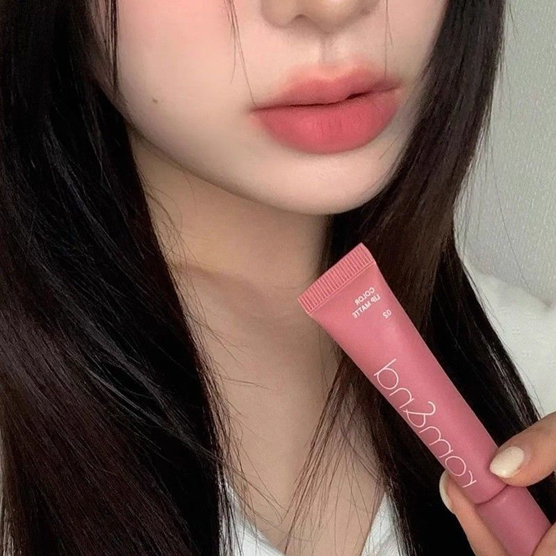 ขายร้อน Romand Romand Cloud Soft Lip Glaze Lip Glaze Matte Nude Lip Glaze Non-Stick Cup Bean Paste S