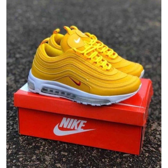 สต็อกพร้อม original Max 97 OG max รองเท้า unisex สีเหลือง ไซส์ 36-45 โรงงาน