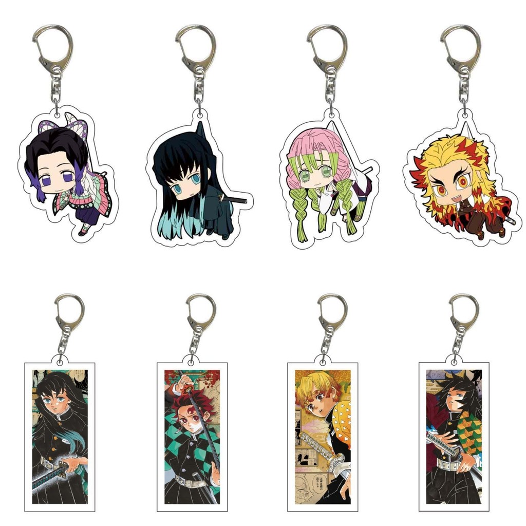 พวงกุญแจอะคริลิคสองด้านตัวละคร Demon Slayer