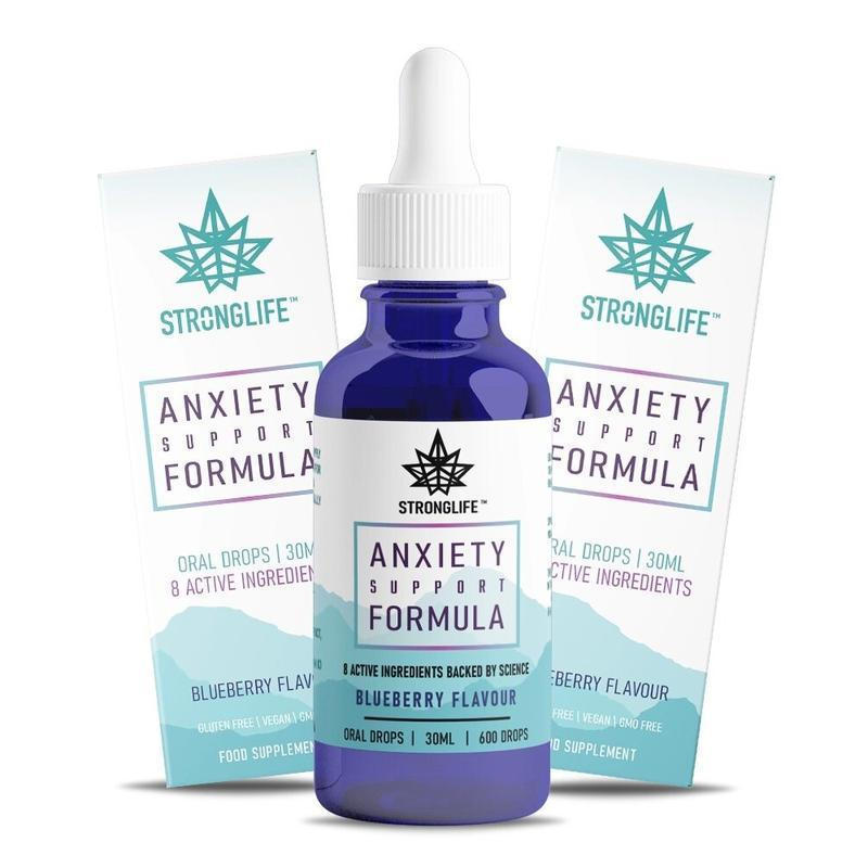 Stronglife Calming Drops- 8 Active Ingrine - Valerian Root, Passionflower, Ashwagandha, Maca Root, M