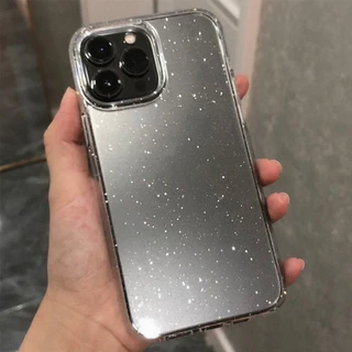 เคสใสนิ่ม กากเพชรระยิบ สำหรับ iPhone หลากหลายรุ่น