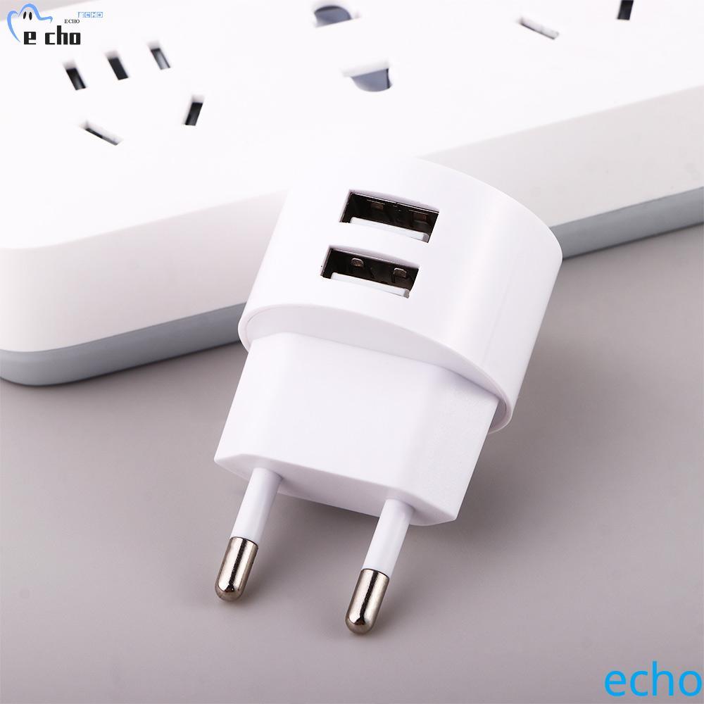 PIVOT Dual Usb Round Charger EU แบบพกพา Dual USB Mini Adapter Travel Charger Charger Adapter Travel 