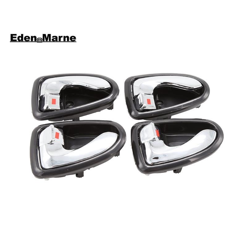 [Eden_Marner]มือจับประตูด้านในรถยนต์ 4 ชิ้นสําหรับ Accent 2001-2006