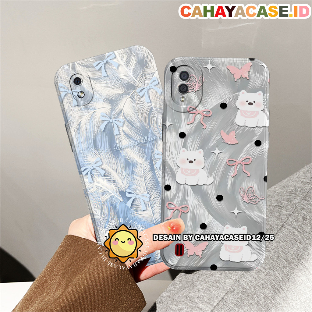 เคส Samsung A01 / A01 Core / A03 Core - Cute Silver Motif - เคสแบบนิ่มป้องกันแบบยืดหยุ่น