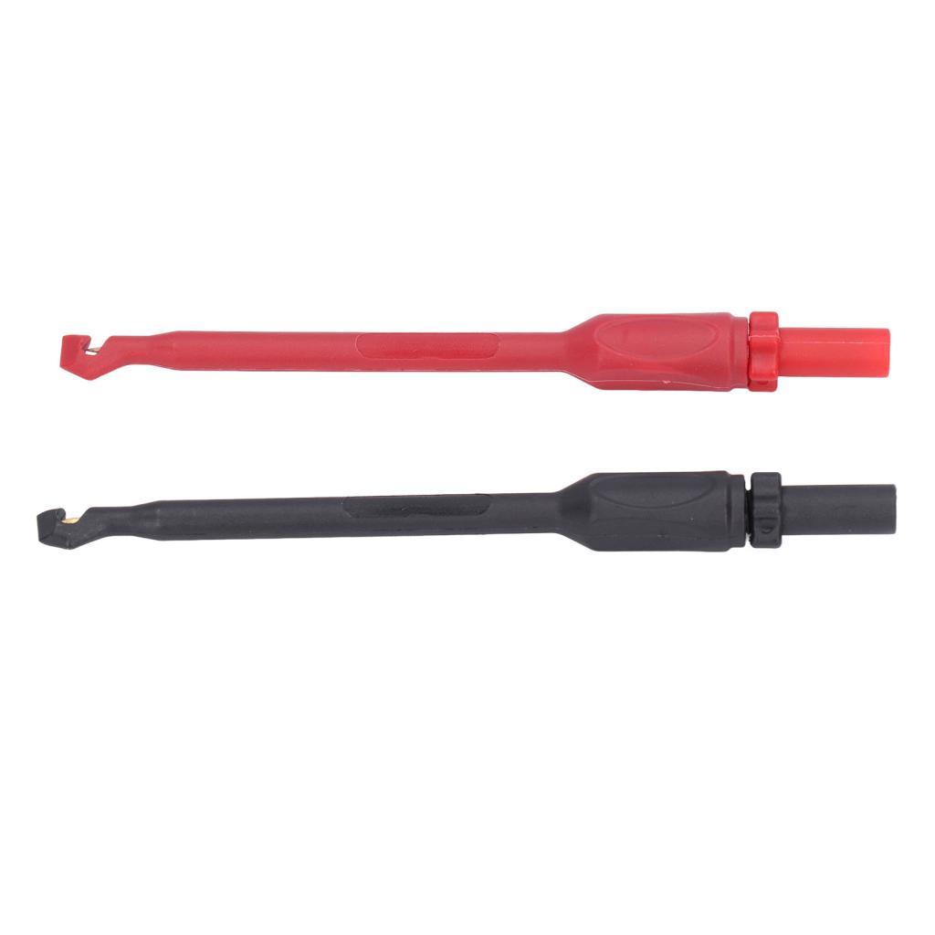 Ttiitt 2 ชิ้นเจาะคลิป Test Probe J.30036A ยานยนต์ฉนวนกันความร้อนกลับ Probes มัลติมิเตอร์ตะขอ 4 มิลลิ