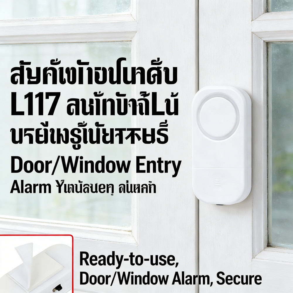 Entry Door Window Alarm for window, security tools, door, with L117
