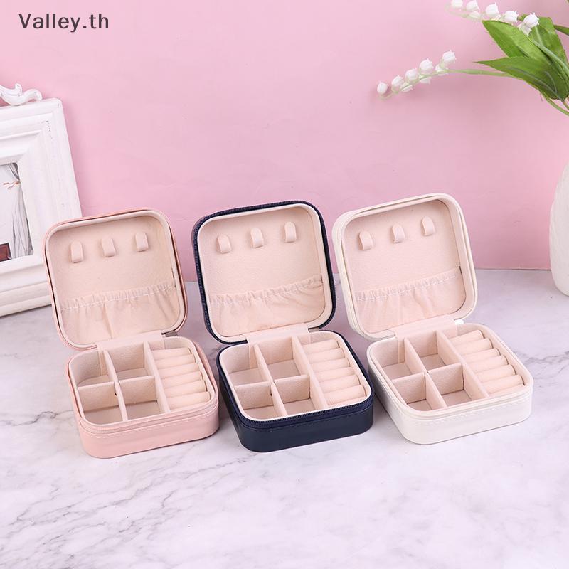 [Valley] Candy Color Jewelry Organizer กล่องเก็บจอแสดงผล Travel ต่างหู Nelace ที่วางแหวนเครื่องประดั