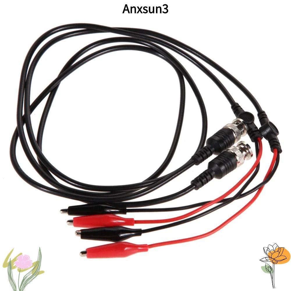 ANXSUN3 54 ซม./70 ซม./110 ซม./150 ซม.BNC Q9 ถึง Dual คลิปจระเข้, สายเคเบิลเชื่อมต่อ Dual Tester เครื