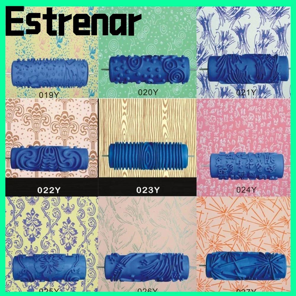 ESTRENAR Grain Paint Roller Paint Texture วอลล์เปเปอร์แปรงตกแต่งบ้าน Pigment พิมพ์ DIY เลียนแบบรูปแบ