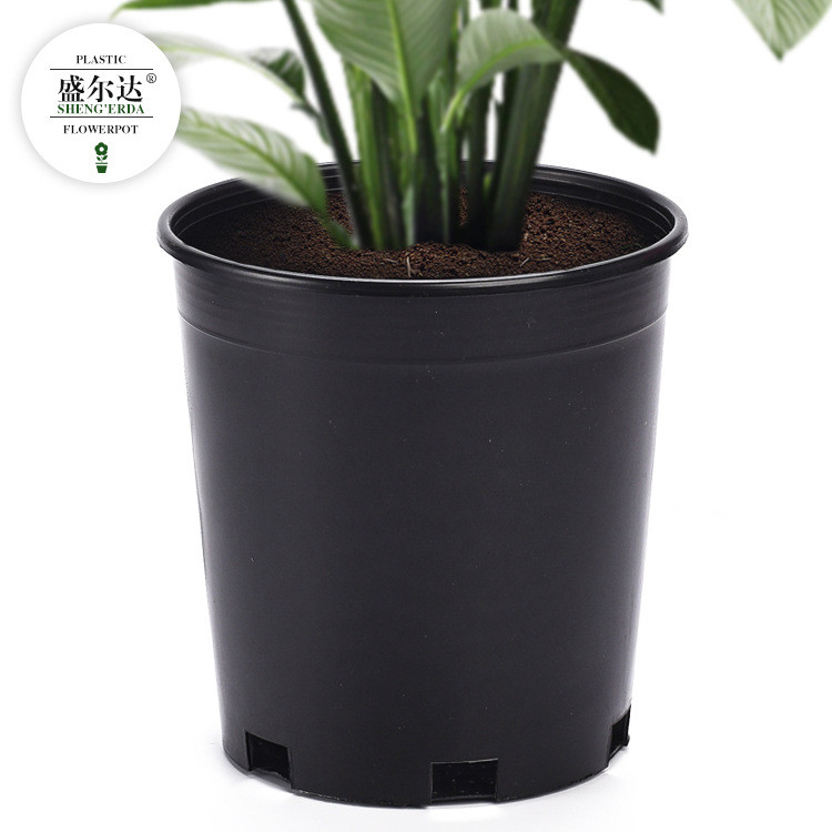 [Gallon Pot] Anti-Aging Half-Fold Unbreakable Black Plastic Gallon Pot Base Planting Seedlings 1 Gal