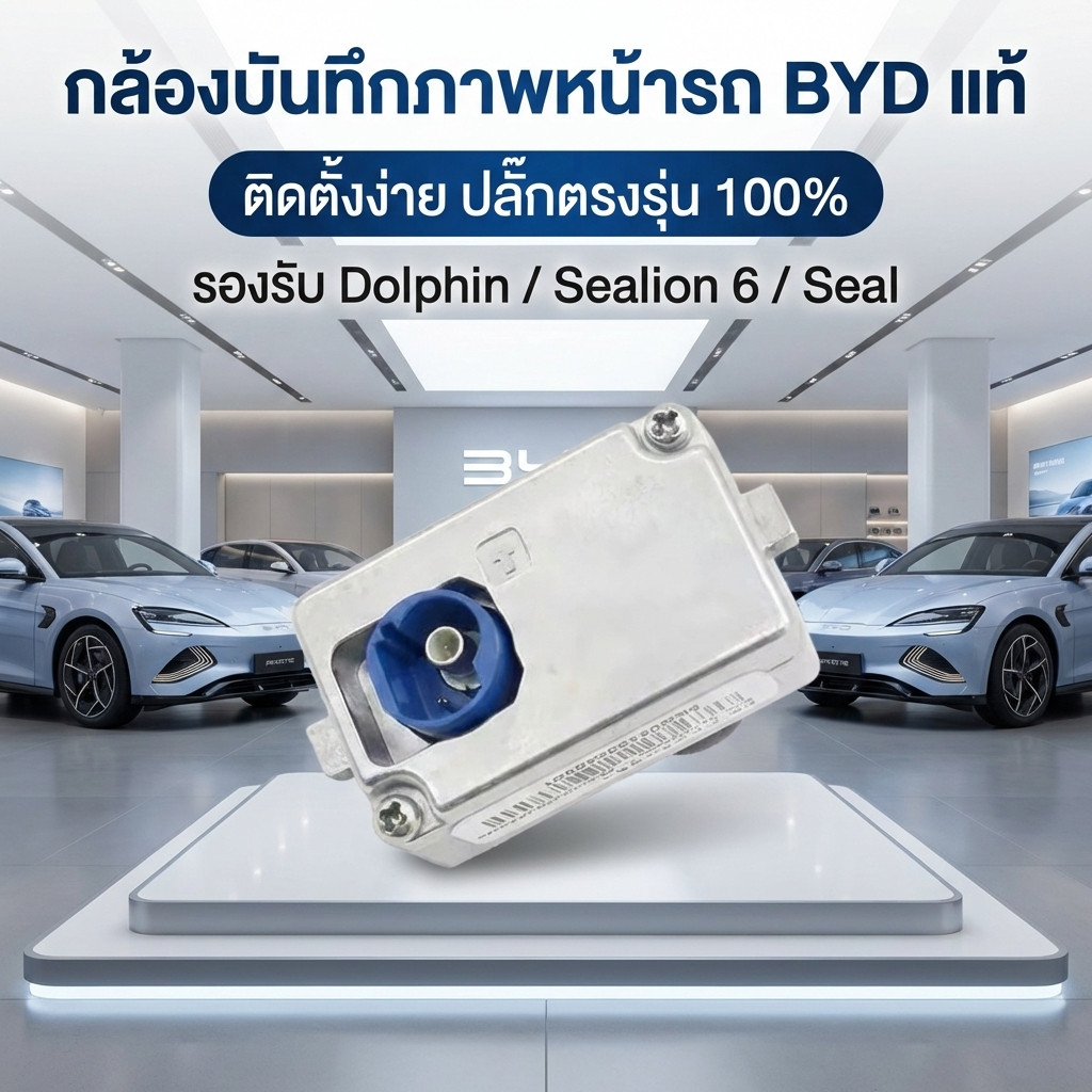 กล้องหน้ารถ BYD ตรงรุ่น Sealion 7/6, Seal, Dolphin, ของแท้โรงงาน 100% ติดตั้งง่าย พร้อมส่ง รับประกัน ไม่กระทบประกันรถ