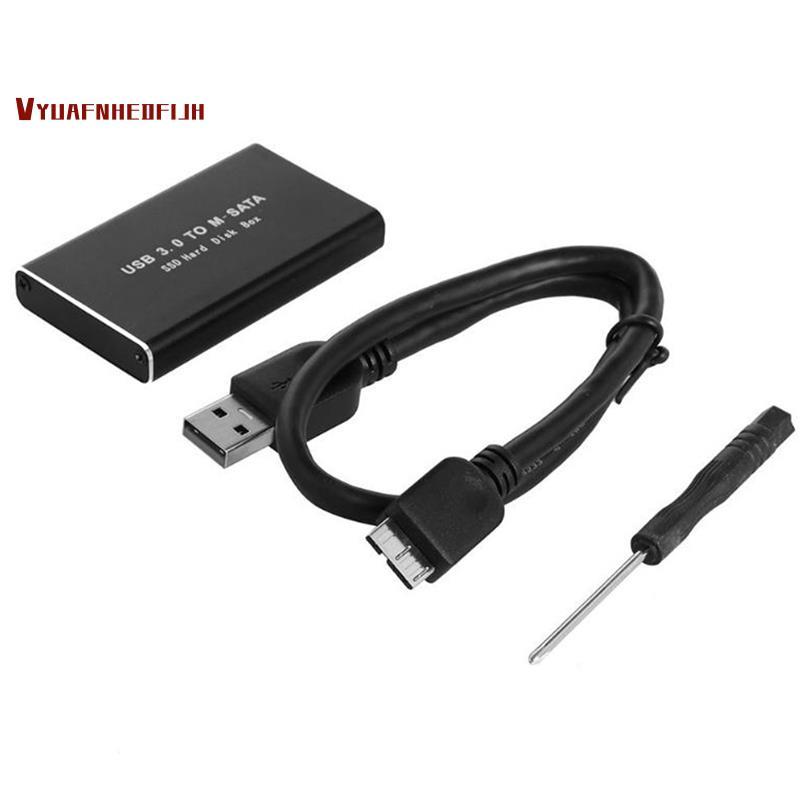 MSATA to USB 3.0 SSD Disk Box Storage Case Adapter สําหรับ 30x50 มม.30x30 มม.MSATA SSD