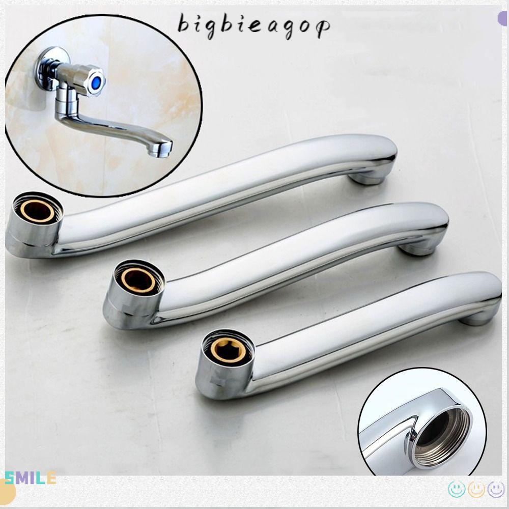 BIGBIEGOP Faucet Extender Connector, S-type Stainless Steel Basin Faucet Tube, Durable Quick Open Si