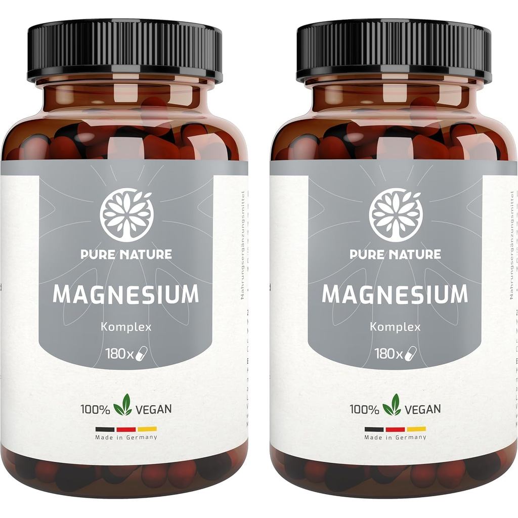 Magnesium Complex High Dose - 400 มก. - 2 x 180 แคปซูล - 7-in-1 Complex พร้อม Magnesium Bisglycinate