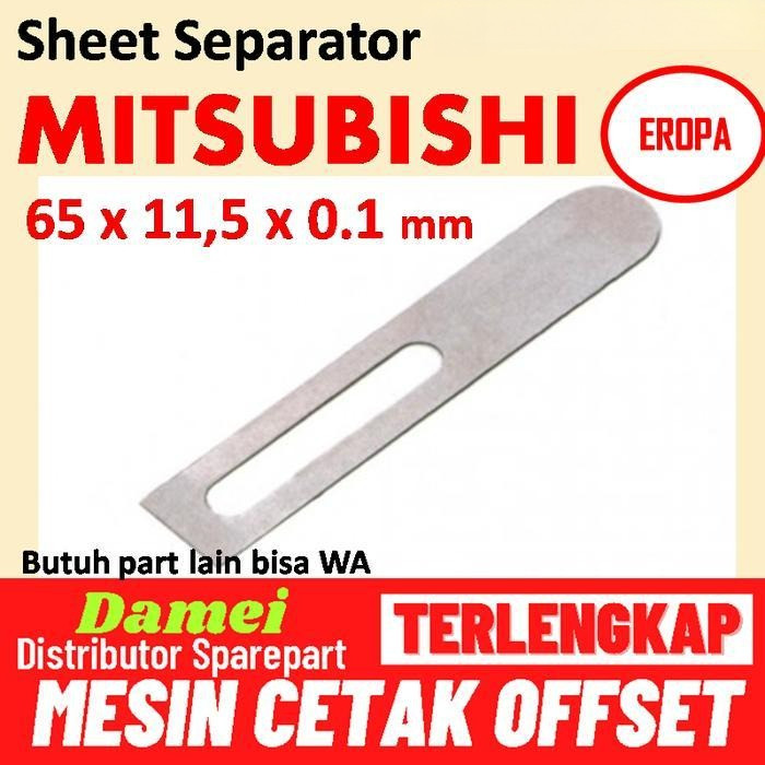 MESIN อะไหล่แยกแผ่น Mitsubishi Ryobi Offset Printing Machine