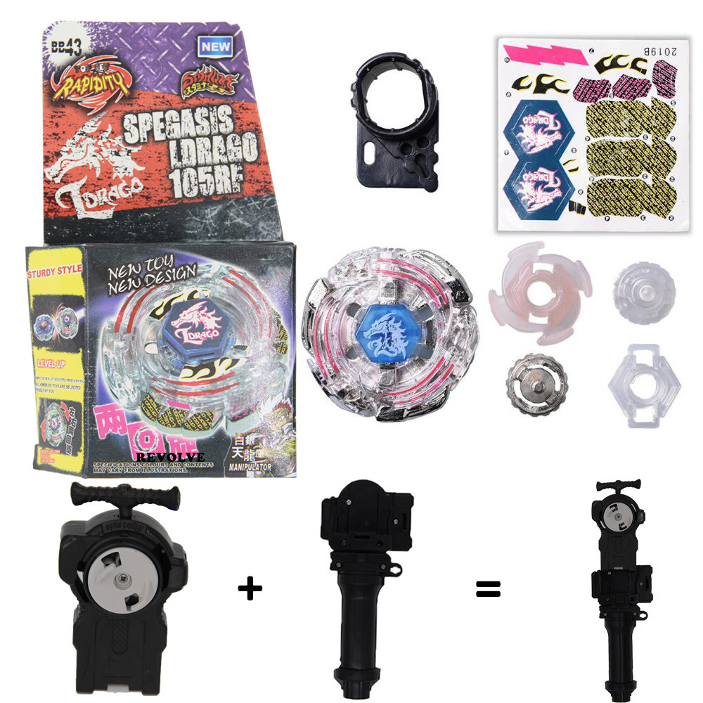 Spinning Top Toys Children shop ของแท้ Lightning L-Drago 100HF BB43 กริปพร้อมตัวเปิด