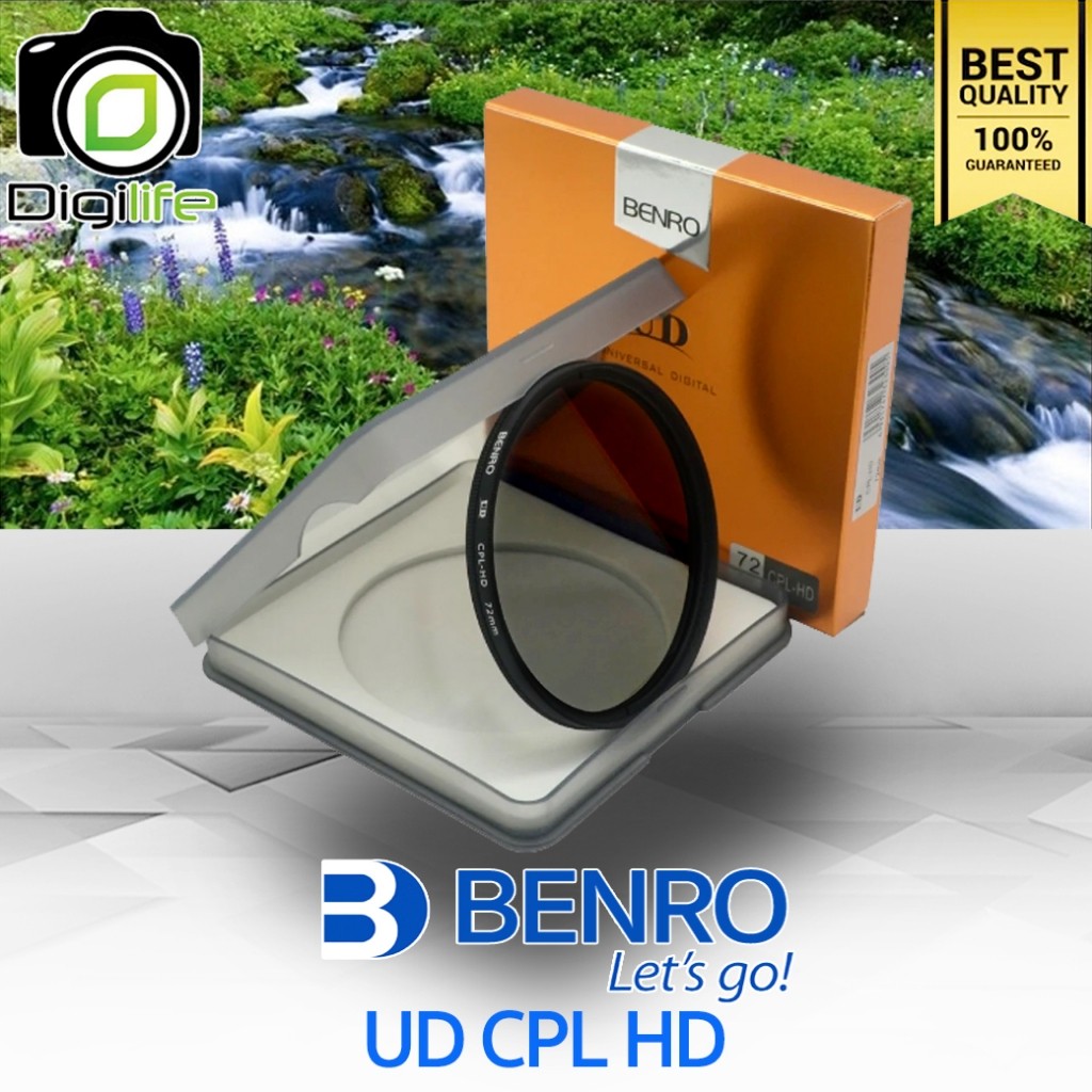 ลดล้างสต๊อก ** Benro Filter UD CPL HD ขนาด 58, 67, 72, 77 mm.