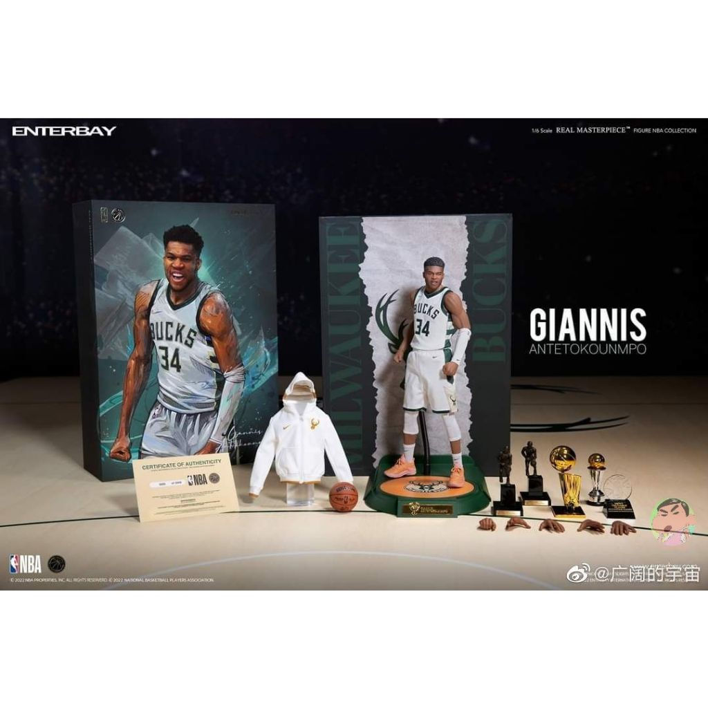(🔵PRE-ORDER)EB ENTERBAY 1/6 RM-1088 Giannis Antetokounmpo Action Figure
