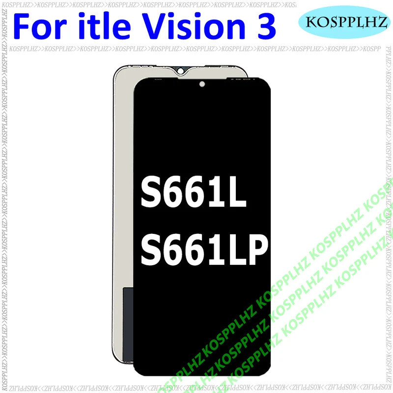 หน้าจอสัมผัส LCD สําหรับ itel vision 3 โทรศัพท์ Touch itel Vision3 S661L S661LP จอแสดงผล LCD เปลี่ยน