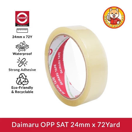 Daimaru Stationery Tape SAT 24mm x 72Y / 1 นิ้ว เทปใส / เทปใส