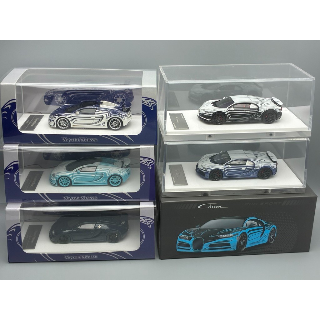 พร้อมสต็อก LJM 1/64 Bugatti Veyron Red Dragon Bugatti Veyron รถเรซิ่นรุ่นยี่ห้อใหม่ถ่ายภาพ Remarks ส