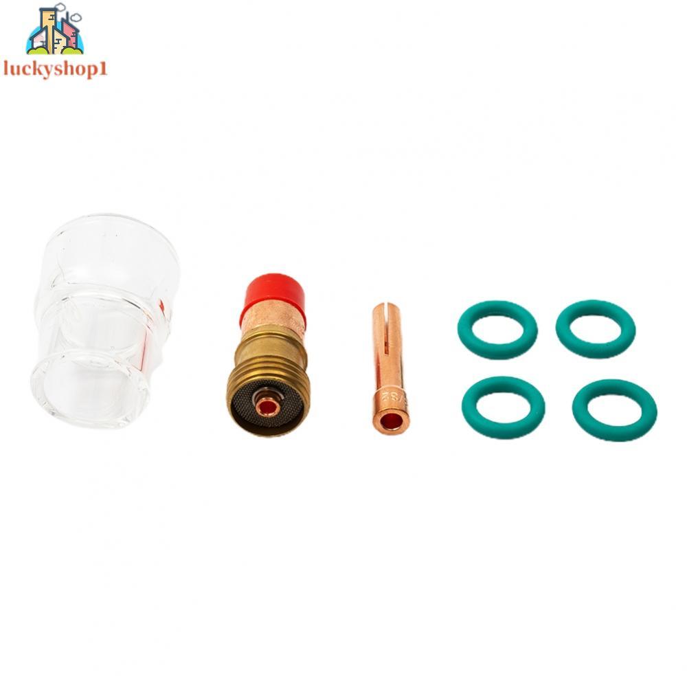 All in One สําหรับ WP17 WP18 WP26 ไฟฉายเชื่อม TIG เลนส์แก๊ส Stubby 12 ถ้วยแก้วชุด