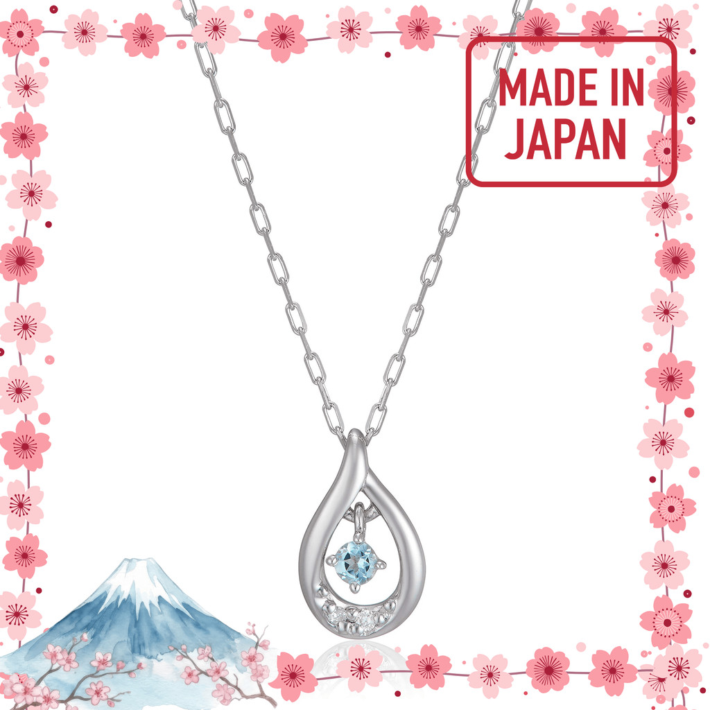 【ผลิตในประเทศญี่ปุ่น】[ヨンドシー] 4℃ K10ไวท์โกลด์ สร้อยคอ 11181-612-3212-00-00 ผู้หญิง