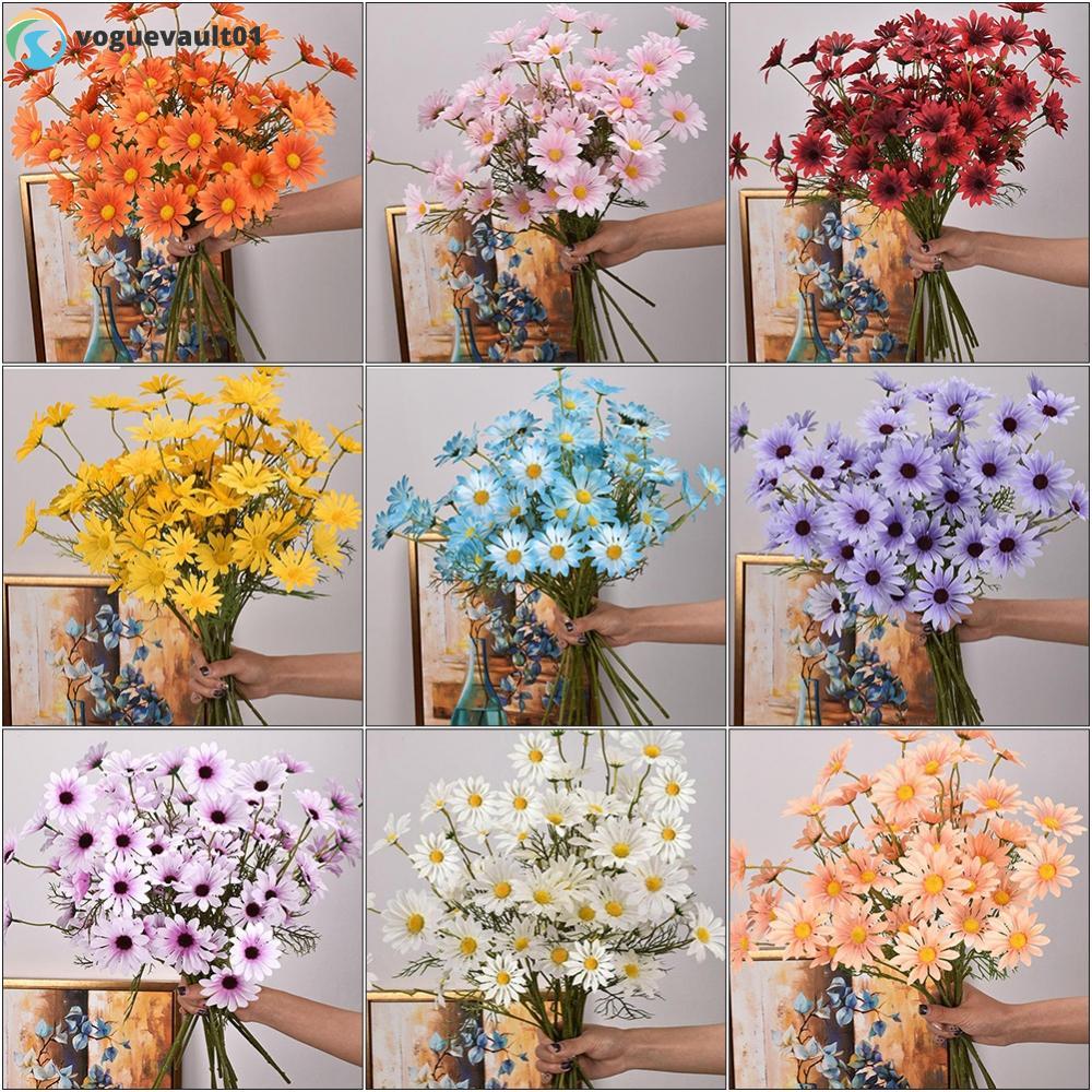 Baby Shower Christening Bouquet Fake Flowers Artificial Daisy Flowers Shop Decor