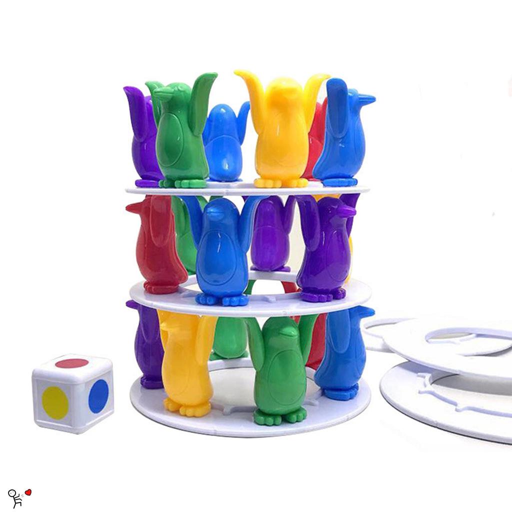 Penguin Building Blocks ของเล่นซ้อน Creative Intelligence Logic Training Blocks ของเล่นสําหรับเด็กกา