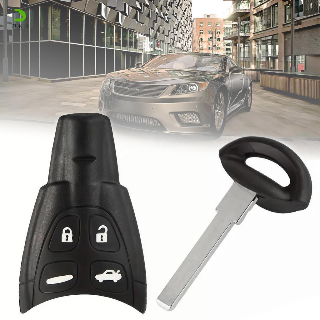 เคสกุญแจรถอัตโนมัติสําหรับรถ Saab น้ําหนักเบา 4 ปุ่มสมาร์ทคีย์สําหรับการป้องกันกุญแจ Saab