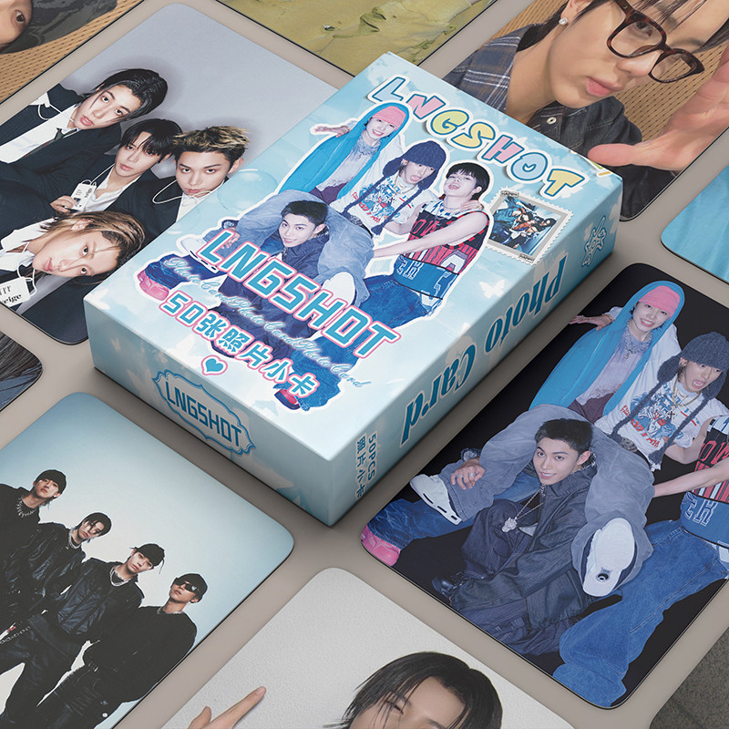 50 ชิ้น/กล่อง LNGSHOT การ์ดโฮโลแกรม Photocard เลเซอร์ LOMO การ์ดสะสม KPOP