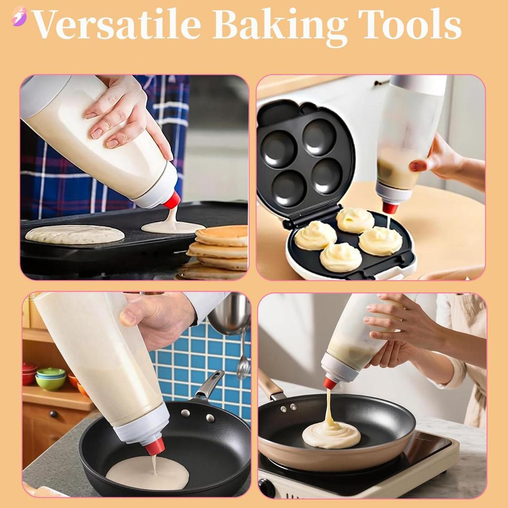 Hand Crank Batter Mixer Dispenser ทนทาน PP Quick Stirring สะดวกพกพาสําหรับครัวเครื่องมือ