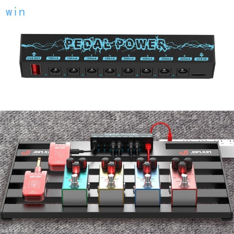 Win Guitar Effect Pedal Power Supply Station Set 8 Isolated Output 9V 300mA 100mA