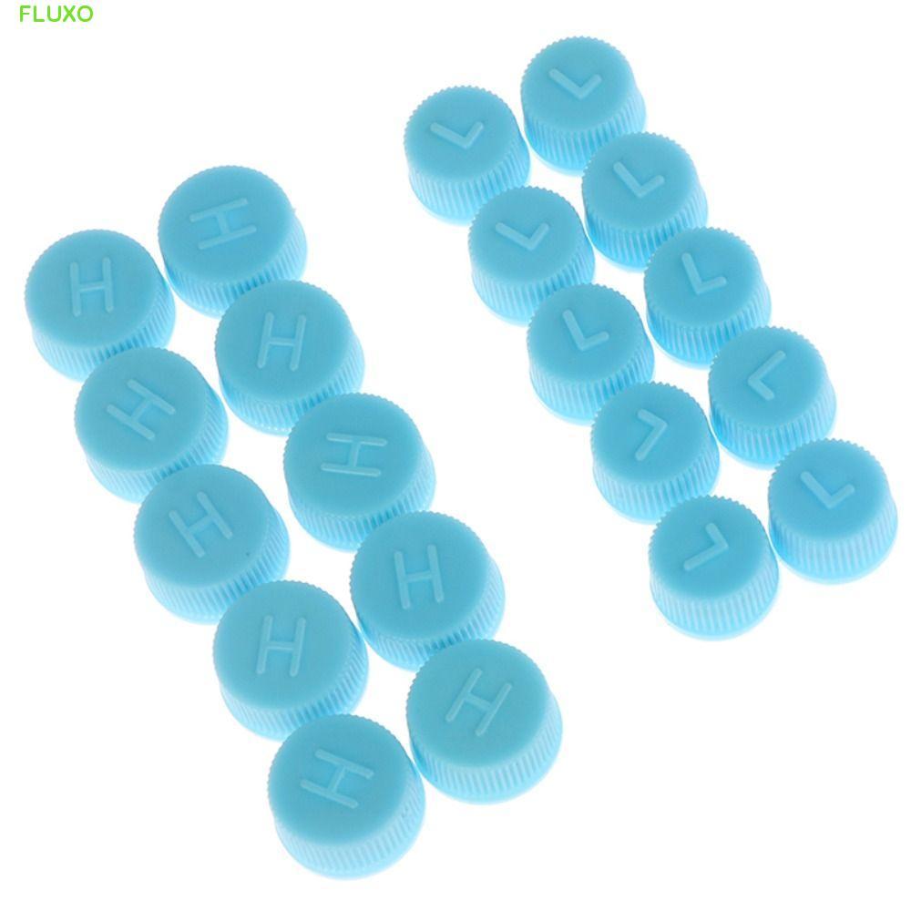 FLUXO Auto Pressure Cap Pipeline อะไหล่ R134a A/C ระบบวาล์ว 10 ชิ้นบริการพอร์ตวาล์วอุปกรณ์เสริมวาล์ว Core Caps