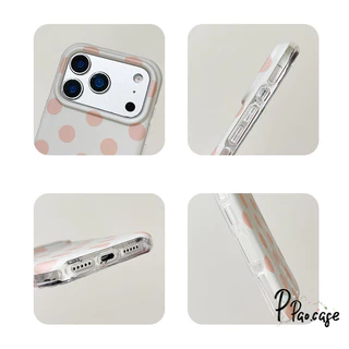 เคสไอโฟน13 15 17สำหรับ iPhone 14 16 15 17 air 12 13 Pro Max 15 16 14 Plus 15 14 Pro เคสIMD ลายจุดคลาสสิคสวยงาม