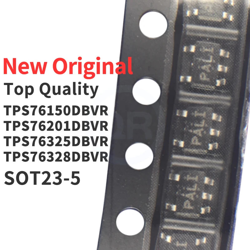 5pcs TPS76150DBVR TPS76201DBVR TPS76325DBVR TPS76328DBVR SOT23-5 PALI PFUI PBBI ใหม่แรงดันไฟฟ้าชิป