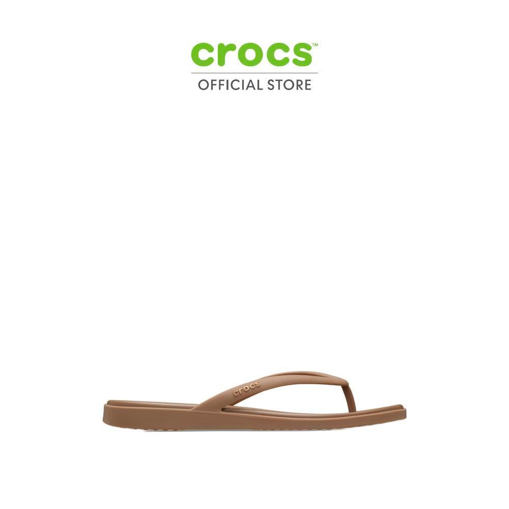 CROCS รองเท้าแตะผู้หญิง MIAMI FLIP รุ่น 211435-2JJ - MILK CHOCOLATE