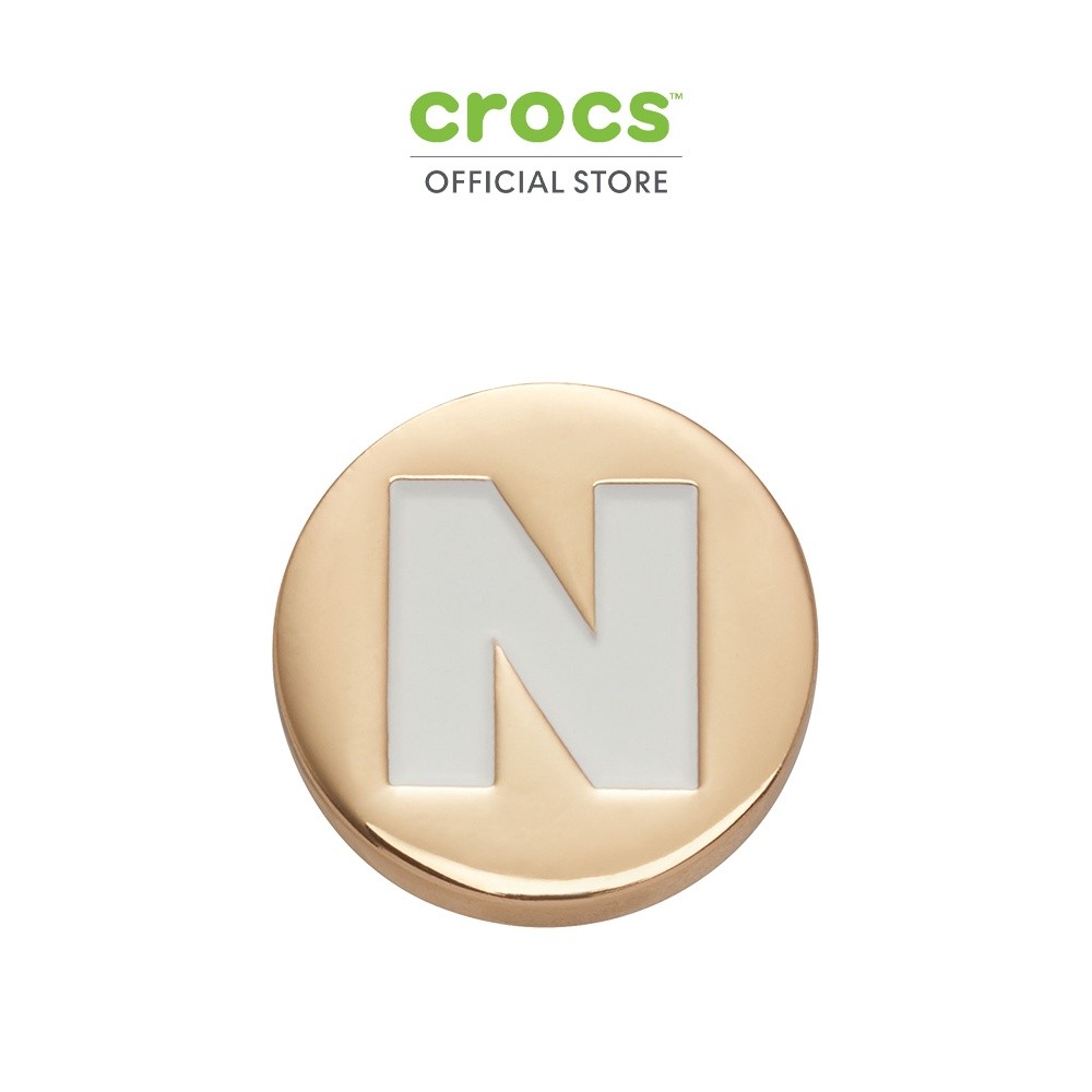 CROCS ตัวติดรองเท้า JIBBITZ™ GOLD LETTER N รุ่น 10008520 - MULTI COLOR