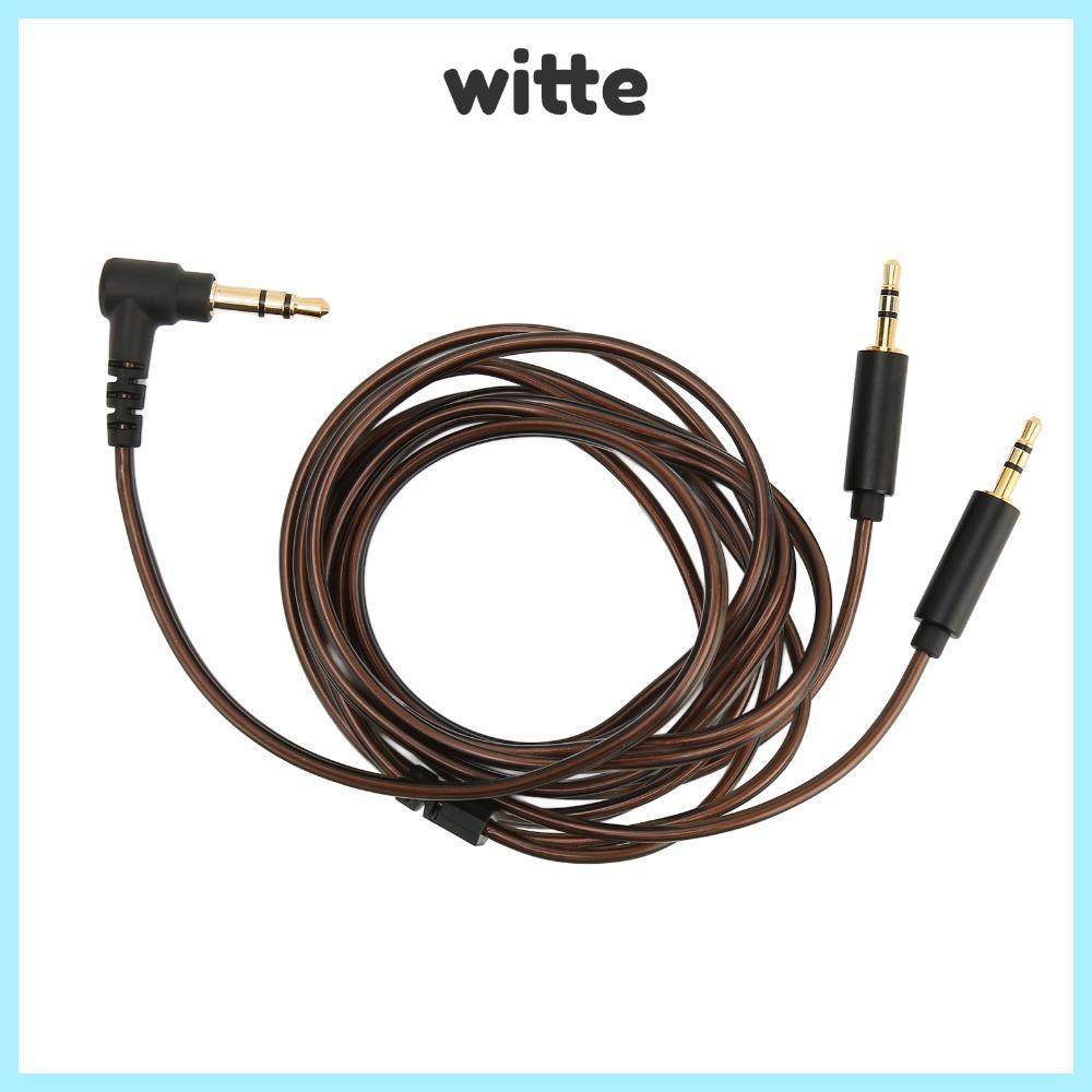WITTE สาย Aux, 3.5 มม.ถึง Dual 2.5 มม.หูฟังสาย, 120 ซม./47.2in Plug and Play อัพเกรดสายสัญญาณเสียงสํ