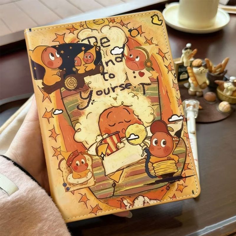 Twinkle Twinkle Leather Notebook วารสารหนาพร้อมหน้าด้านในสีสันสดใสไดอารี่น่ารักสําหรับนักเรียน, แผ่น