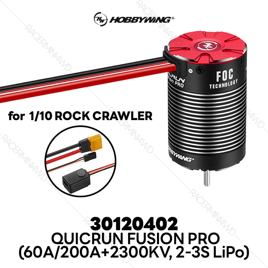 Hobbywing QuicRun Fusion Pro (60A/200A, 2300KV, 2-3S LiPo)
