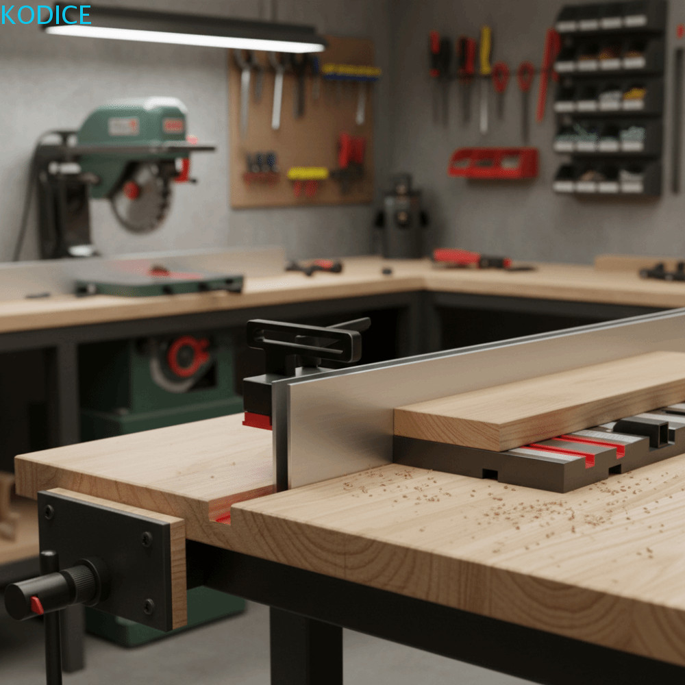 KODICE Miter Track Stop, 30 ประเภทการออกแบบล็อคกลไก T Track Stop Block, Precision Jig Stop Block มาต