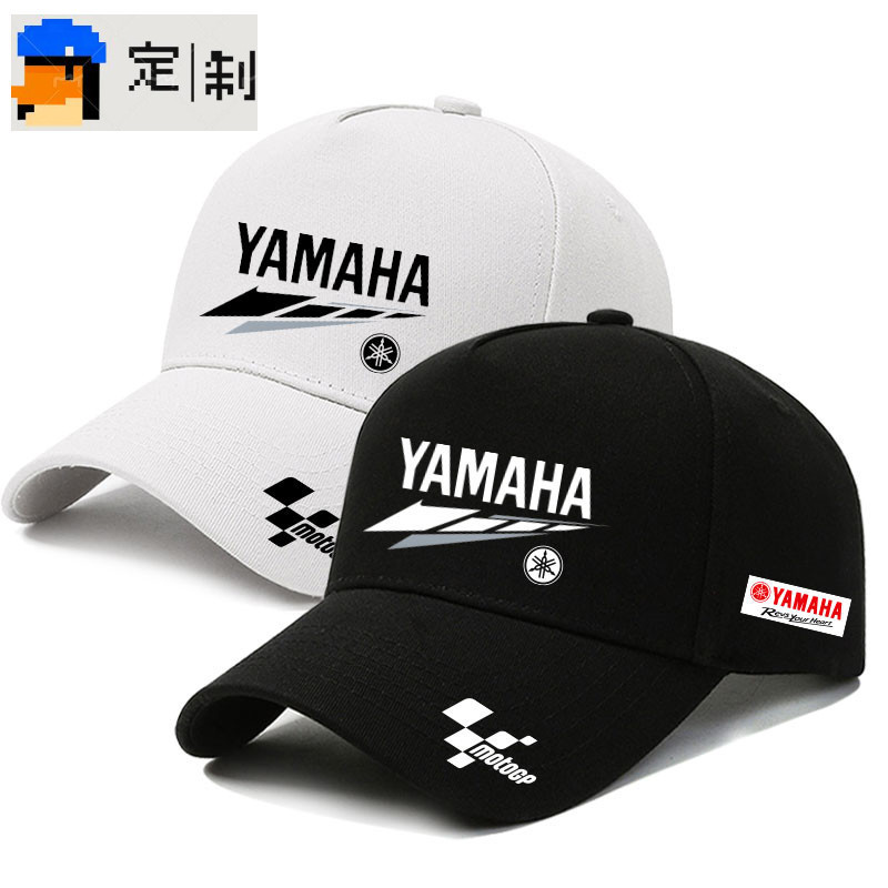 🍈【สินค้าขายดี】 Yamaha hats, MotoGp team custom racing hats, xmax, nmax, R1, R7, R6, motorcycle outdo