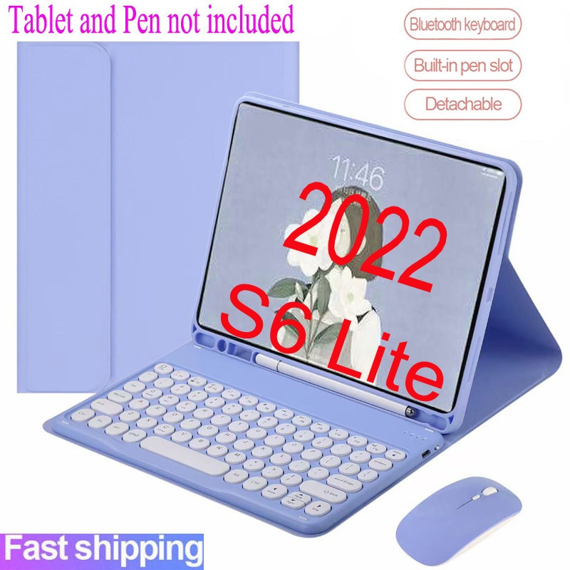 Galaxy Tab S6 Lite พร้อมคีย์บอร์ดสําหรับ Samsung Galaxy Tab S6 Lite 10.4 2022 SM-P613 SM-P619 ไร้สาย