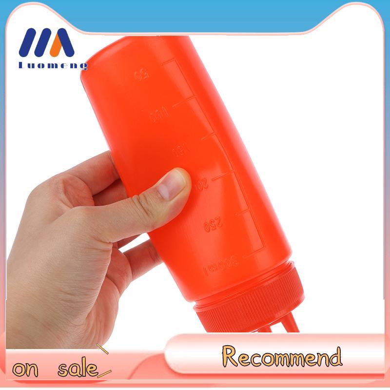 Luo-Meng 3 หลุมขวดบีบซอสน้ําส้มสายชูน้ํามันซอสมะเขือเทศ Gravy Cruet เครื่องปรุงรสตู้ Nice