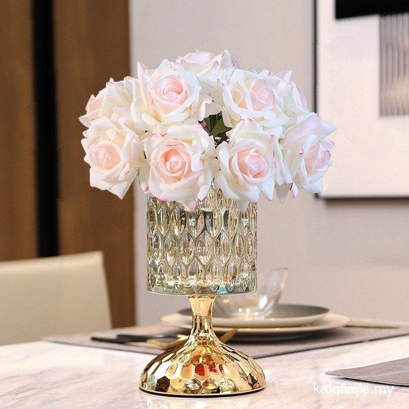 แก้วคริสตัลตกแต่งแจกันบ้านกล่องขนมแก้วคริสตัลแจกันเคาน์เตอร์ 17EM U0VT UKG9 JLZZ HKIN D9GQ