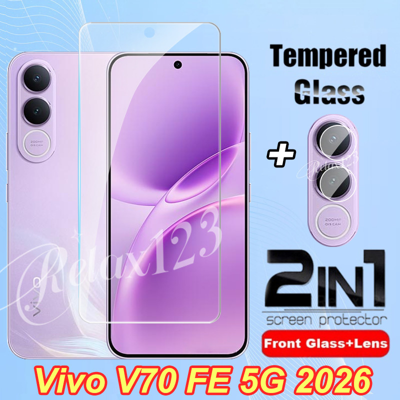 สําหรับ Vivo V70 FE 5G Full Screen Protector กระจกนิรภัยสําหรับ vivo V70 V70 Elite VIVO V70FE V 70 E
